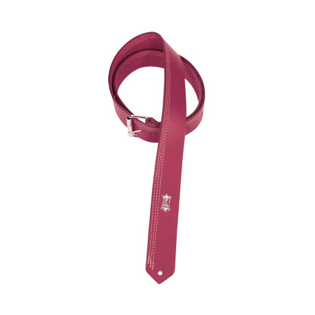 Sangle Levy's 5 cm avec boucle de réglage et surpiqûres - Cranberry