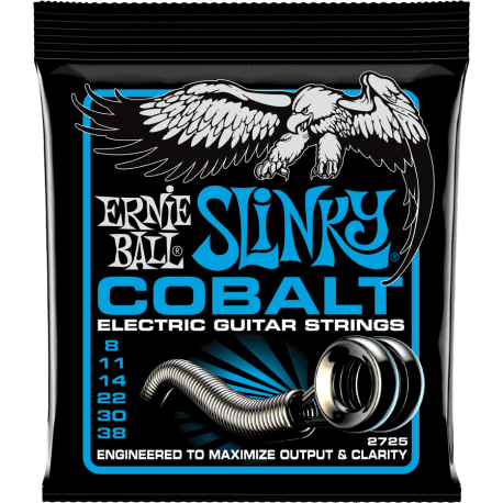 Cordes électrique Ernie Ball Cobalt Extra Slinky 8-38