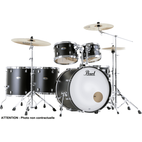 Batterie Pearl Hyper Rock 22" 6 fûts - Satin Slate Black