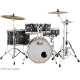 Batterie Pearl Decade Hyper Rock 22" 6 fûts Satin Black Burst