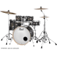 Batterie Pearl Decade Hyper Rock 22" 6 fûts Satin Black Burst