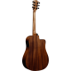 Guitare Smart Lag Lefty HyVibe 15 dread cutaway