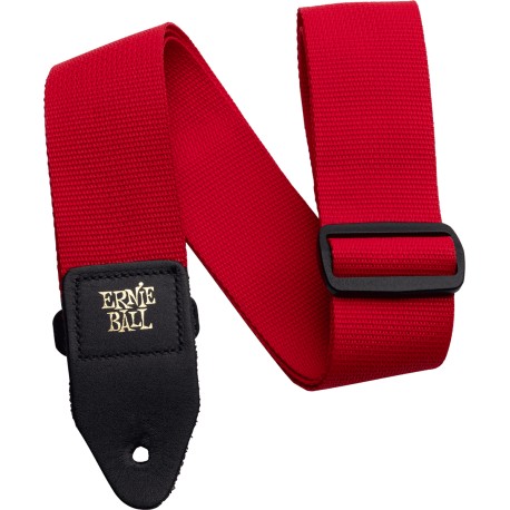 Sangle Ernie Ball Polypropylène Rouge
