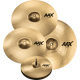 Pack cymbales Sabian AAX Promotional 14"-16"-21" + crash 18" FREE