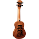 Ukulélé Lag Tiki Uku Soprano Slim Arched Back Electro
