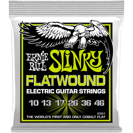 Cordes electriques Ernie Ball Flatwound 10-46