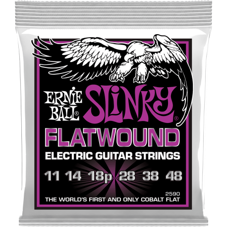 Cordes electriques Ernie Ball Flatwound 11-48