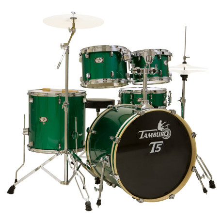 Batterie d'étude Tamburo T5 fusion 20 green Sparkle