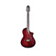 Guitare électro nylon Martinez Hispania Cherry Red + housse
