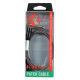 Cable patch Jack coudé Kirlin 30cm tressé