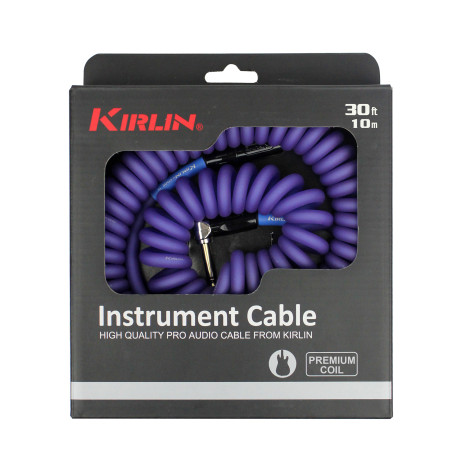 Cable Jack torsadé Kirlin Premium Coil violet 10 m