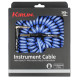 Cable Jack torsadé Kirlin Premium Coil bleu 10 m