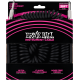 Cable Jack spirale Ernie Ball 9 metres noir