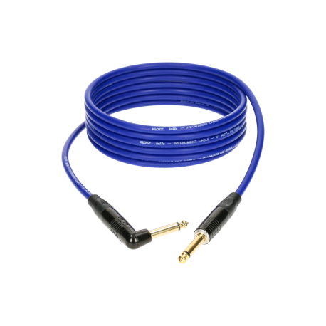 Cable Jack coudé vers Jack droit Klotz KIK 6 metres bleu