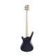 Basse Rockbass Corvette basic 5 Fretless satin noire