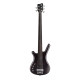 Basse gaucher Rockbass Corvette basic 5 Fretless satin noire