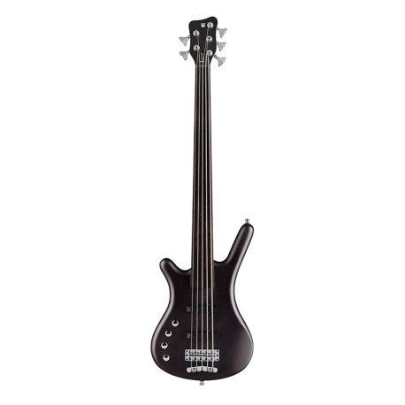 Basse gaucher Rockbass Corvette basic 5 Fretless satin noire