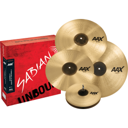 Pack cymbales Sabian AAX Praise & Worship 14"-16"-18"-21"+10"