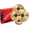 Pack cymbales Sabian AAX Praise & Worship 14"-16"-18"-21"+10"