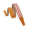 Sangle Levy's 6,4 cm daim et jacquard - Honey