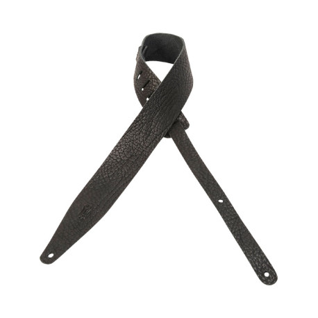 Sangle Levy's 6,4 cm cuir relief - Black