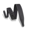 Sangle Levy's 6 cm cuir avec surpiqûres - Black