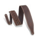 Sangle Levy's 6 cm cuir avec surpiqûres - Dark Brown