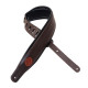 Sangle Levy's 6 cm logo Levy's cuir pleine fleur - Dark Brown