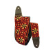 Sangle Levy's 5 cm tissu avec motifs Hootenany dos cuir - Design 021