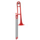 Trombone d'étude en ABS Pbone rouge