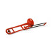 Trombone d'étude en ABS Pbone rouge