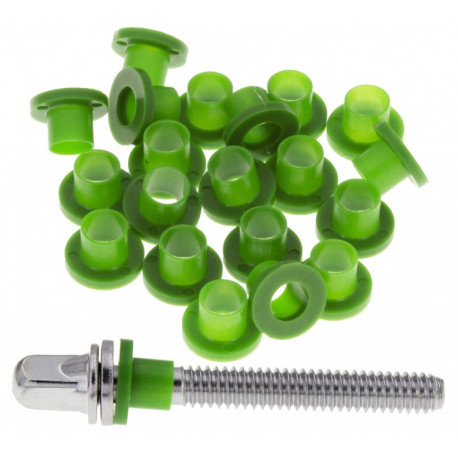 20 rondelles nylon vertes Danmar pour tirants