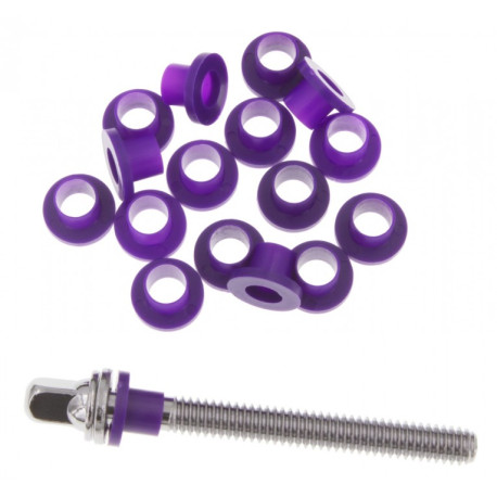 20 rondelles nylon violettes Danmar pour tirants