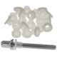 20 rondelles nylon blanches Danmar pour tirants