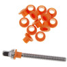 20 rondelles nylon oranges Danmar pour tirants