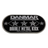 Protection peau de grosse caisse double Danmar Metal Kick