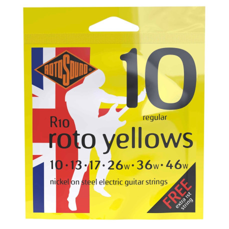 Cordes électriques Rotosound Yellow 10-46