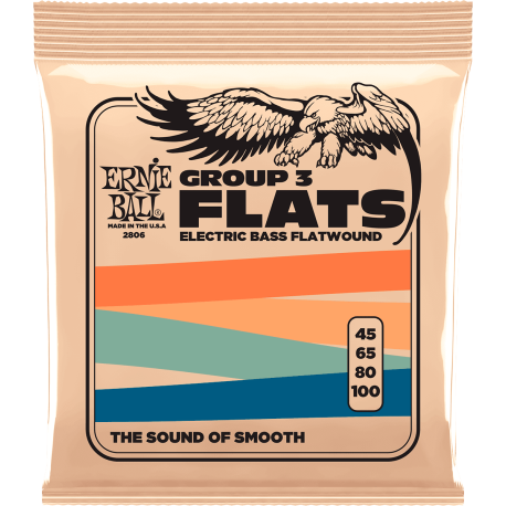 Cordes basse Ernie Ball Flats group 3 45-100