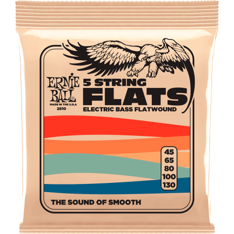 Cordes basse Ernie Ball Flats 5 cordes 45-130