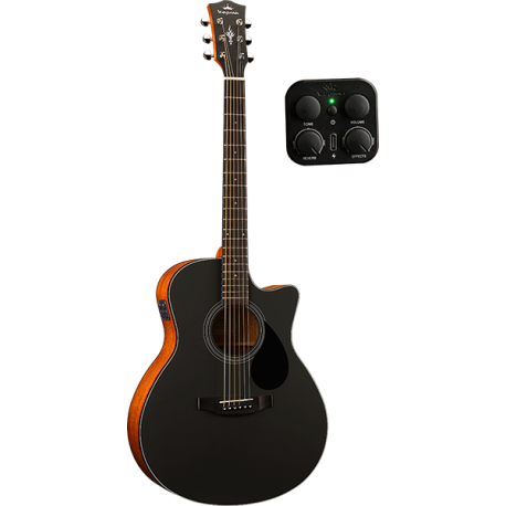 Guitare Kepma Plytone EACE-K10 grand auditorium Black