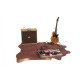 Tapis de batterie D&B Vegan Betsy 1.85 x 1.60m Antidérapant - Marron