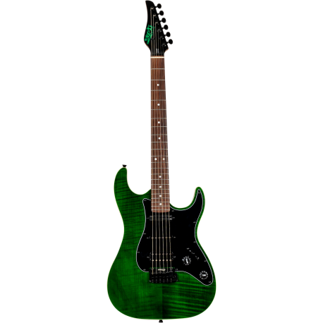 Guitare électrique Jet JS 450 Transparent Green