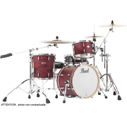 Batterie Pearl Session Studio Jazzette 18" 3 fûts - Scarlet Ash