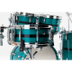 Caisse claire Pearl Master Maple Pure 14x6.5" Custom Aqua Turquoise Stripe