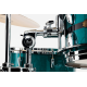Batterie Pearl Master Maple Pure Rock 22" 4 fûts Custom Aqua Turquoise Stripe