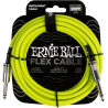 Cable guitare Jack Ernie Ball Flex 6m jaune vert