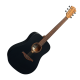 Guitare folk Lag Tramontane T70D Black satin
