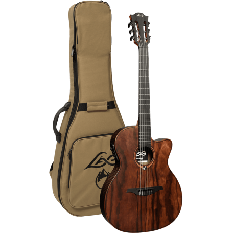 Guitare Lag Sauvage nylon slim électro