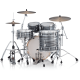 Batterie Pearl Master Maple Gum Rock 22" 4 fûts - Custom GyroLock-L Black Oyster Swirl