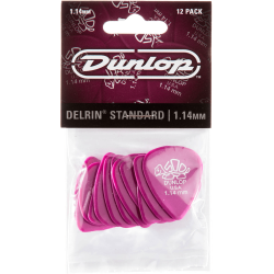 Sachet Dunlop Delrin Player's Pack de 12, 1,14mm